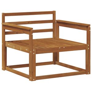 vidaXL Z&aacute;hradn&aacute; stredn&aacute; sedačka Pevn&eacute; ak&aacute;ciov&eacute; drevo Pr&iacute;rodn&aacute;