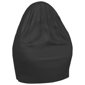 vidaXL Obal na dvojit&eacute; z&aacute;vesn&eacute; kreslo čierny &Oslash;146x210 cm 420D oxford