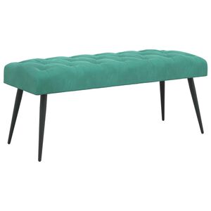 vidaXL Lavica s gomb&iacute;kov&yacute;m pre&scaron;&iacute;van&iacute;m Tyrkysov&aacute; 110 x 40 x 46 cm Zamat