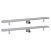vidaXL Rovn&yacute; sprchov&yacute; odtok 2 ks vlnovka 1030x140 mm nehrdzavej&uacute;ca oceľ