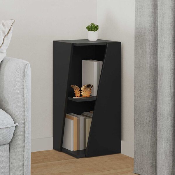 vidaXL Bočn&aacute; polica Čierna 33 x 32 x 70,5 cm Kompozitn&eacute; drevo