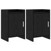 vidaXL Nočn&eacute; stol&iacute;ky 2 pcs Čierny dub 40 x 30 x 60 cm Kompozitn&eacute; drevo