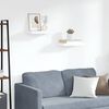 vidaXL Pl&aacute;vaj&uacute;ce n&aacute;stenn&eacute; police 2 ks, biele 40x23x3,8 cm, MDF