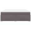 vidaXL Boxspring posteľ s matracom siv&aacute; 180x200 cm umel&aacute; koža