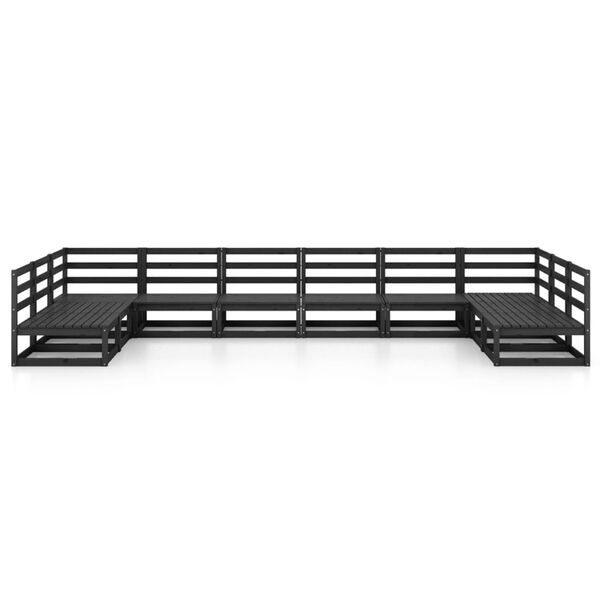 vidaXL 10-dielna záhradná sedacia súprava, borovicový masív