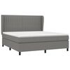 vidaXL Boxspring posteľ s matracom tmavosiv&aacute; 180x200 cm l&aacute;tka