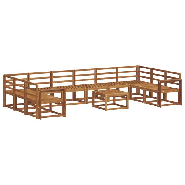 vidaXL Z&aacute;hradn&aacute; s&uacute;prava gaučov 11 pcs Pr&iacute;rodn&aacute; Pevn&eacute; ak&aacute;ciov&eacute; drevo