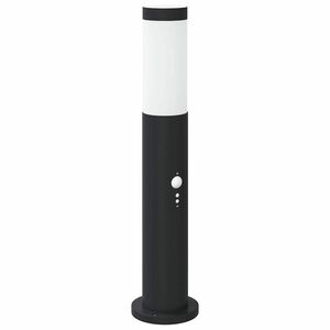 vidaXL Stĺpikov&eacute; svietidlo so senzorom 50 cm nehrdzavej&uacute;ca oceľ IP44