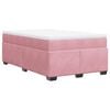 vidaXL Boxspring posteľ s matracom, ružov&aacute; 120x190 cm, zamat