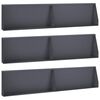 vidaXL Oporn&yacute; m&uacute;r 6 ks 100 x 12 x 50 cm Oceľ Antracitov&aacute;