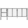 vidaXL Z&aacute;hradn&aacute; br&aacute;na z ocele 400x125 cm antracitov&aacute;