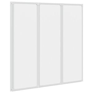 vidaXL Sprchov&aacute; a vaňov&aacute; z&aacute;stena 117x120 cm, 3 skladacie panely
