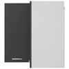 vidaXL Závesná rohová skrinka “Lyon”, sivá 57x57x60 cm