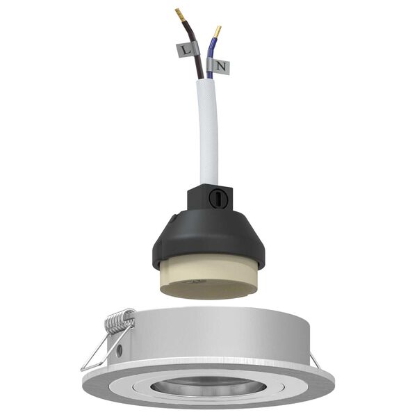 vidaXL Bodové svetlo Strieborná 9 x 9 x 2 cm Hliník