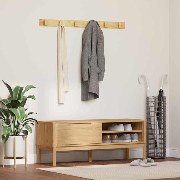 vidaXL Lavica do chodby so z&aacute;suvkou FLORO Včel&iacute; hned&yacute; 115 x 40 x 45 cm