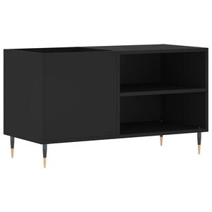 vidaXL Skrinka na platne čierna 85x38x48 cm kompozitn&eacute; drevo