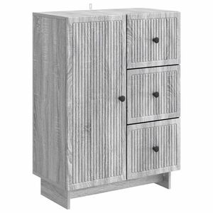 vidaXL Serv&iacute;rovacia skriňa so z&aacute;suvkou Siv&aacute; sonoma 66 x 34,5 x 90 cm