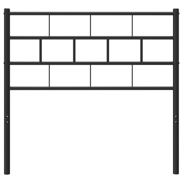 vidaXL Kovové čelo postele čierne 90 cm