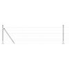 vidaXL Plot s podperou Strieborn&aacute; 0,4 x 10 m Oceľ