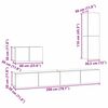 vidaXL N&aacute;stenn&yacute; TV kabinet 4 pcs Remeseln&yacute; dub Kompozitn&eacute; drevo