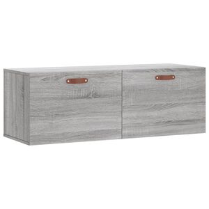 vidaXL N&aacute;stenn&aacute; skrinka siv&aacute; sonoma 100x36,5x35 cm kompozitn&eacute; drevo