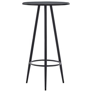 vidaXL Barov&yacute; st&ocirc;l čierny 60x107,5 cm MDF