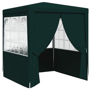vidaXL Profesion&aacute;lny p&aacute;rty stan+bočn&eacute; steny 2x2 m, zelen&yacute; 90 g/m&sup2;