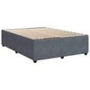 vidaXL Posteľný rám boxspring s matracom tmavosivý 160x200 cm zamat