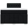vidaXL Boxspring posteľ s matracom čierna 120x190 cm l&aacute;tka