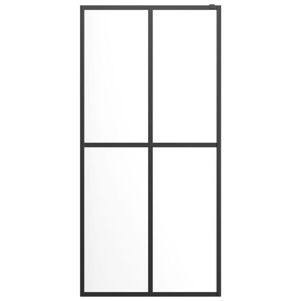 vidaXL Sprchová zástena walk-in, priehľadné tvrdené sklo 100x195 cm