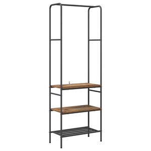 vidaXL Ve&scaron;iak na oblečenie Star&eacute; drevo 60 x 30 x 171 cm
