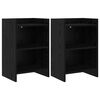 vidaXL Nočn&eacute; stol&iacute;ky 2 pcs Čierny dub 40 x 30 x 60 cm Kompozitn&eacute; drevo