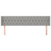 vidaXL Čelo postele so z&aacute;hybmi bledosiv&eacute; 183x16x78/88 cm l&aacute;tka