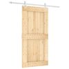vidaXL Posuvn&eacute; dvere Pr&iacute;rodn&aacute; a biela 100 x 210 cm