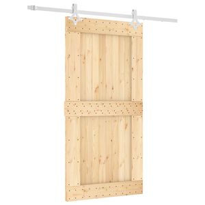 vidaXL Posuvn&eacute; dvere Pr&iacute;rodn&aacute; a biela 100 x 210 cm