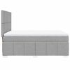 vidaXL Boxspring posteľ s matracom bledosiv&aacute; 140x200 cm l&aacute;tka