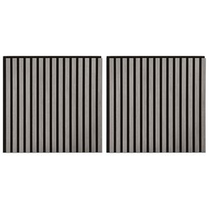 vidaXL N&aacute;stenn&eacute; panely 2 pcs Siv&aacute; 60,5 x 60 cm