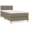 vidaXL Posteľn&yacute; r&aacute;m boxsping s matracom sivohned&yacute; 80x200 cm l&aacute;tka