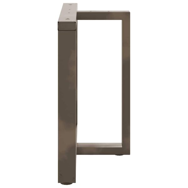 vidaXL Nohy k jedálenskému stolu v tvare T, 2 ks, čierne, 100x35x(72-73) cm, oceľ