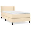 vidaXL Boxspring posteľ s matracom kr&eacute;mov&aacute; 100x200 cm l&aacute;tka