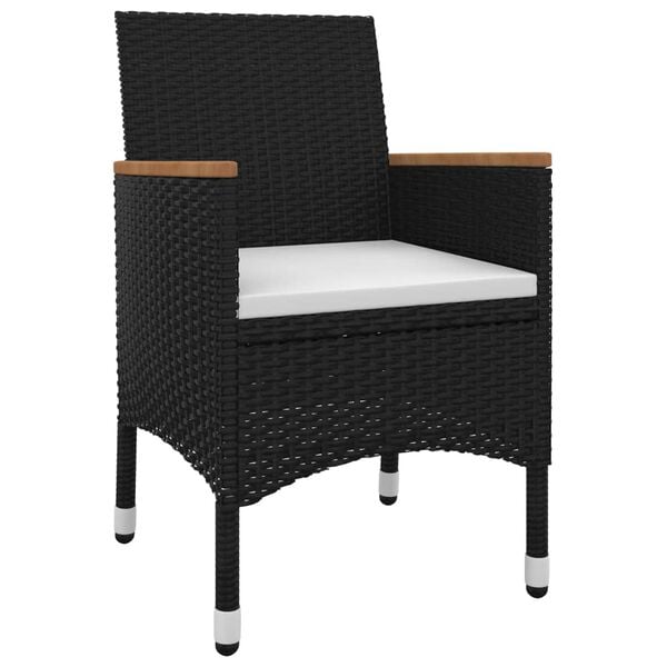 vidaXL 5-dielny vonkaj&scaron;&iacute; jed&aacute;lensk&yacute; set so sed&aacute;kmi polyratan a sklo