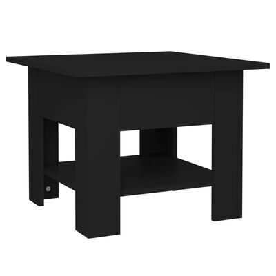 vidaXL Konferenčný stolík čierny 55x55x42 cm drevotrieska