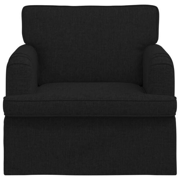 vidaXL Pohovka 60cm Čierna Kov