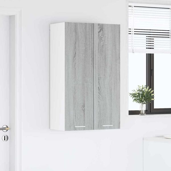 vidaXL Z&aacute;vesn&aacute; skrinka Siv&yacute; Sonoma 60 x 31 x 100 cm Kompozitn&eacute; drevo