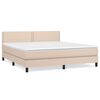 vidaXL Boxspring posteľ s matracom kapuč&iacute;nov&aacute; 160x200 cm umel&aacute; koža