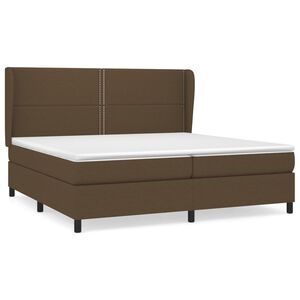 vidaXL Boxspring posteľ s matracom tmavohned&aacute; 200x200 cm l&aacute;tka