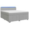 vidaXL Posteľ boxspring s matracom Svetlosiv&aacute; 140 x 200 cm L&aacute;tka