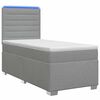 vidaXL Posteľ boxspring s matracom Svetlosiv&aacute; 80 x 200 cm L&aacute;tka