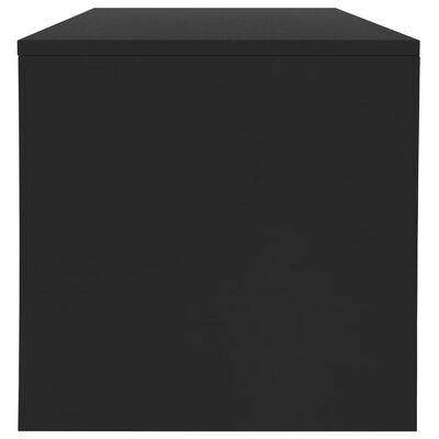 vidaXL Konferenčný stolík, čierny 100x40x40 cm, drevotrieska