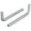vidaXL &Scaron;esťhrann&yacute; kľ&uacute;č 2 ks Strieborn&aacute; 32 x 86 mm Oceľ